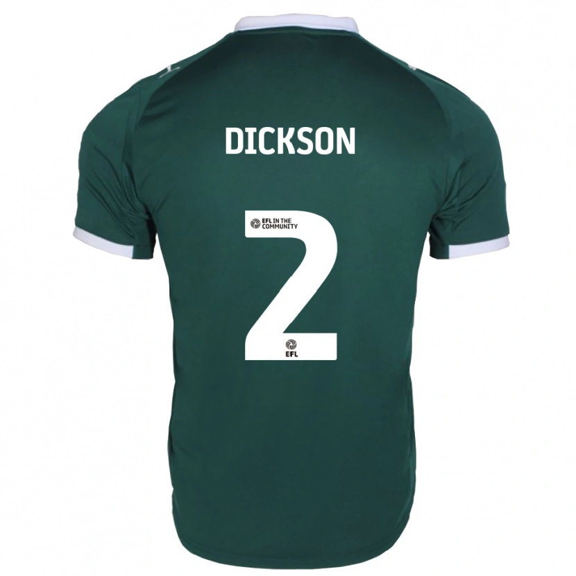 Danxen Dames Kathryn Dickson #2 Groen Wit Thuisshirt Thuistenue 2025/26 T-Shirt België