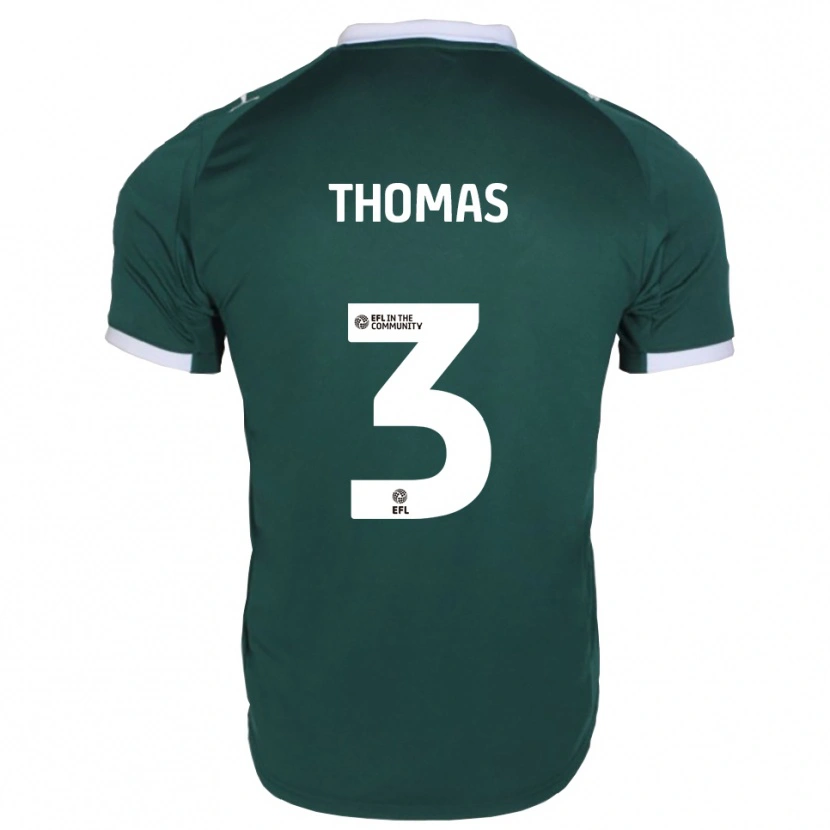Danxen Dames Roxylea Thomas #3 Groen Wit Thuisshirt Thuistenue 2025/26 T-Shirt België