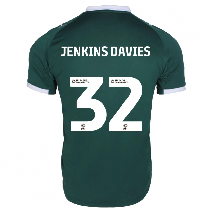 Danxen Dames Will Jenkins-Davies #32 Groen Wit Thuisshirt Thuistenue 2025/26 T-Shirt België
