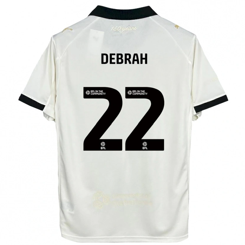 Danxen Dames Jesse Debrah #22 Gebroken Wit Zwart Thuisshirt Thuistenue 2025/26 T-Shirt België