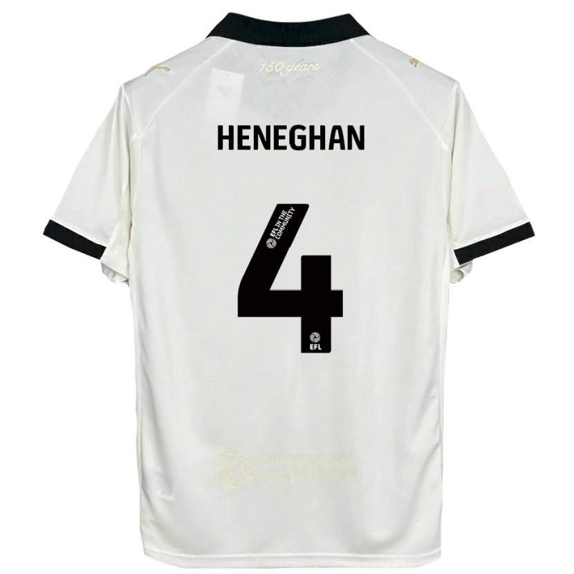 Danxen Dames Ben Heneghan #4 Gebroken Wit Zwart Thuisshirt Thuistenue 2025/26 T-Shirt België