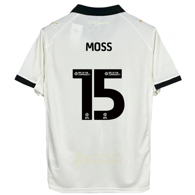 Danxen Dames Lucy Moss #15 Gebroken Wit Zwart Thuisshirt Thuistenue 2025/26 T-Shirt België