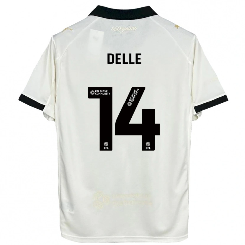 Danxen Dames Mani Delle #14 Gebroken Wit Zwart Thuisshirt Thuistenue 2025/26 T-Shirt België