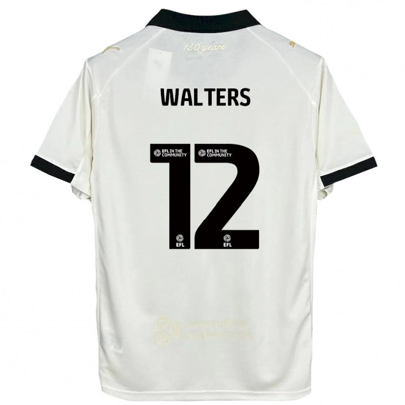 Danxen Dames Rhys Walters #12 Gebroken Wit Zwart Thuisshirt Thuistenue 2025/26 T-Shirt België