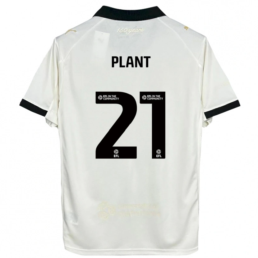 Danxen Dames James Plant #21 Gebroken Wit Zwart Thuisshirt Thuistenue 2025/26 T-Shirt België