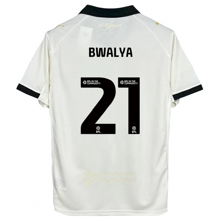 Danxen Dames Sophie Bwalya #21 Gebroken Wit Zwart Thuisshirt Thuistenue 2025/26 T-Shirt België