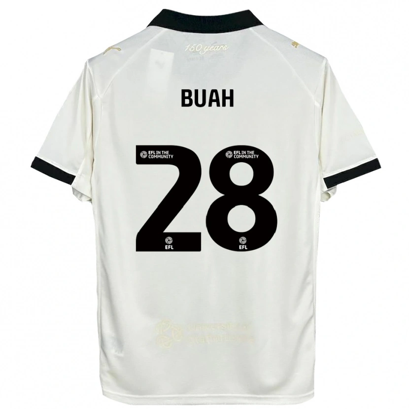 Danxen Dames Andrew Buah #28 Gebroken Wit Zwart Thuisshirt Thuistenue 2025/26 T-Shirt België