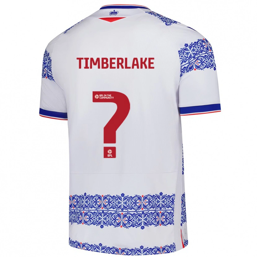 Danxen Dames Jack Timberlake #0 Wit Blauw Thuisshirt Thuistenue 2025/26 T-Shirt België