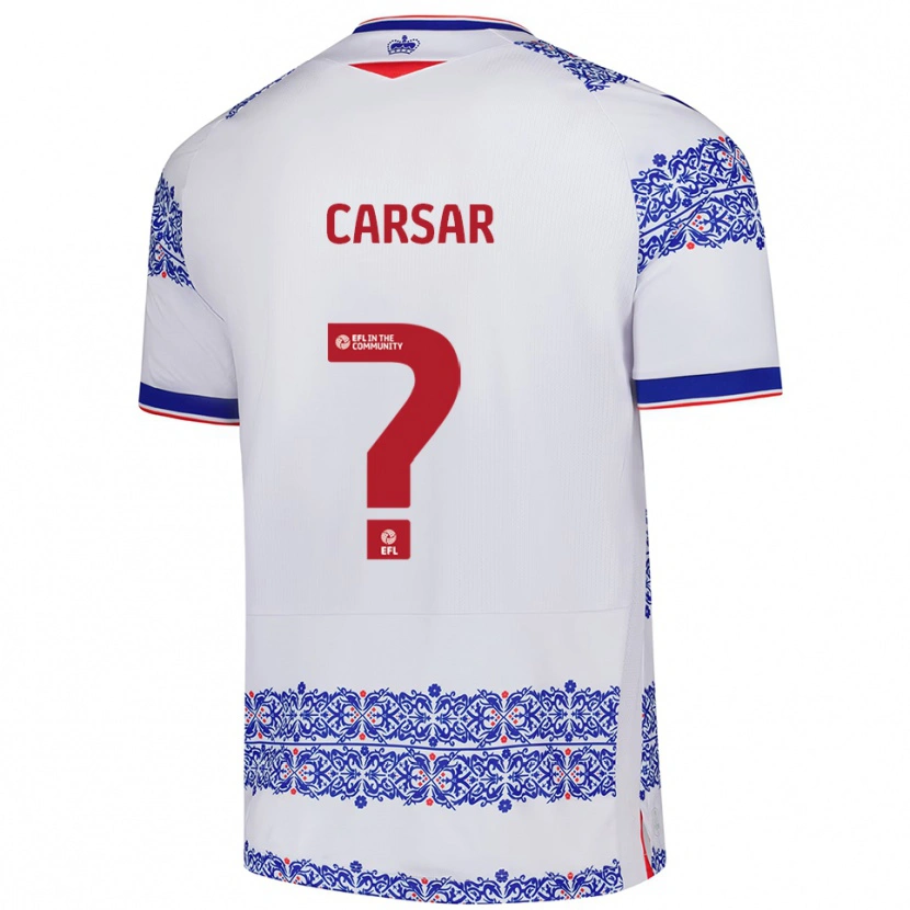 Danxen Dames Malachi Carsar #0 Wit Blauw Thuisshirt Thuistenue 2025/26 T-Shirt België