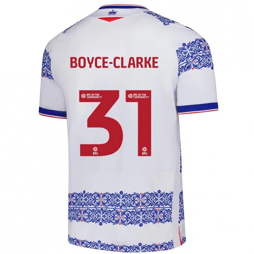 Danxen Dames Coniah Boyce-Clarke #31 Wit Blauw Thuisshirt Thuistenue 2025/26 T-Shirt België