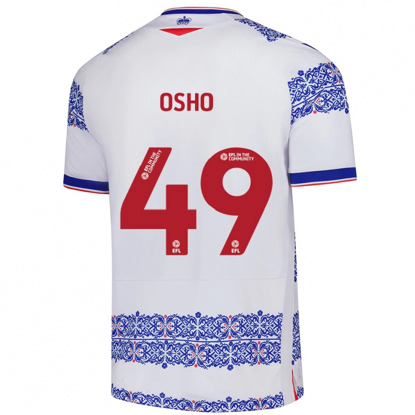 Danxen Dames Emmanuel Osho #49 Wit Blauw Thuisshirt Thuistenue 2025/26 T-Shirt België