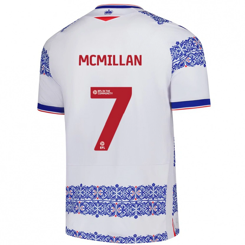 Danxen Dames Maddox Mcmillan #7 Wit Blauw Thuisshirt Thuistenue 2025/26 T-Shirt België