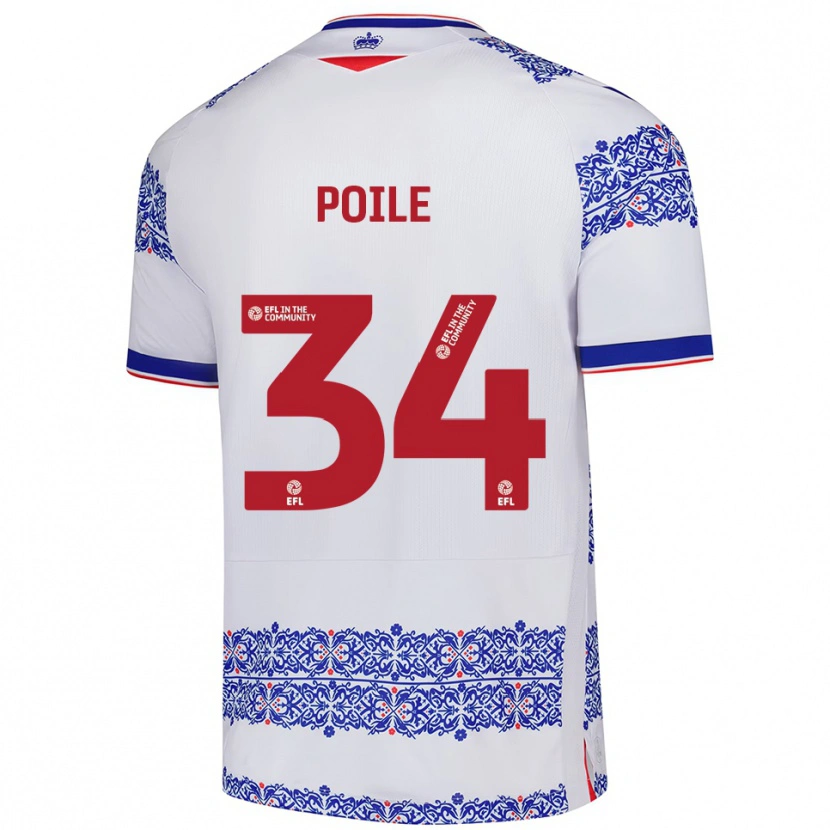 Danxen Dames Imogen Poile #34 Wit Blauw Thuisshirt Thuistenue 2025/26 T-Shirt België