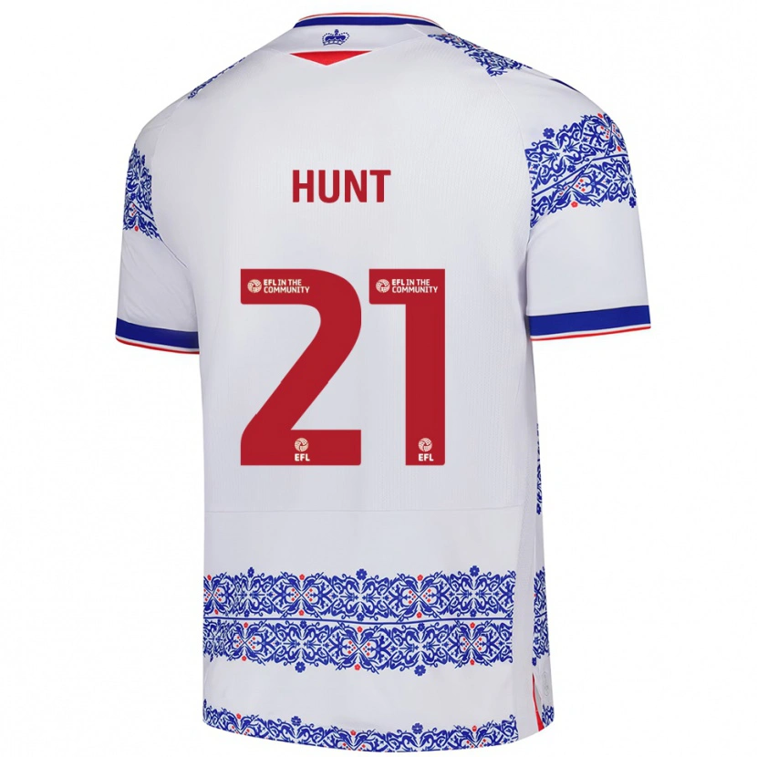 Danxen Dames Mae Hunt #21 Wit Blauw Thuisshirt Thuistenue 2025/26 T-Shirt België