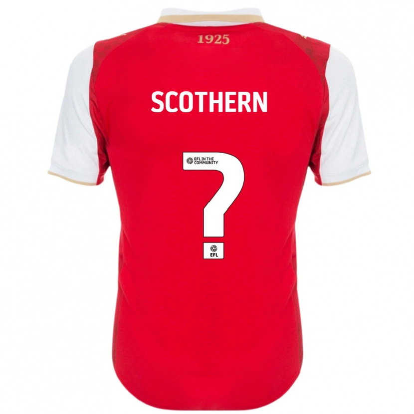 Danxen Dames Ben Scothern #0 Rood Wit Thuisshirt Thuistenue 2025/26 T-Shirt België