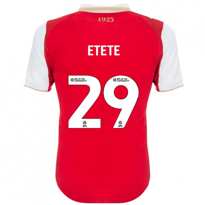 Danxen Dames Kion Etete #29 Rood Wit Thuisshirt Thuistenue 2025/26 T-Shirt België