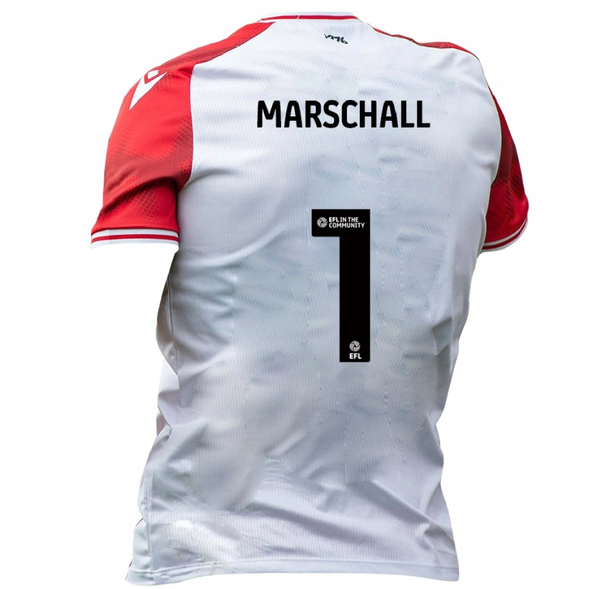 Danxen Dames Filip Marschall #1 Wit Rood Thuisshirt Thuistenue 2025/26 T-Shirt België