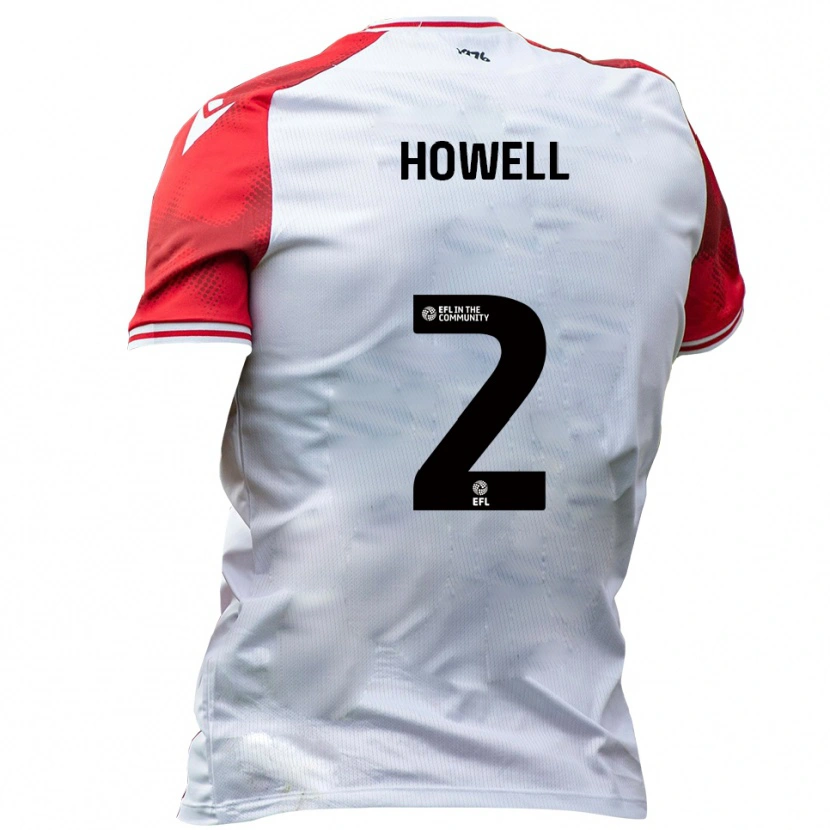 Danxen Dames Zack Howell #2 Wit Rood Thuisshirt Thuistenue 2025/26 T-Shirt België