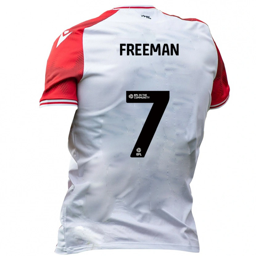 Danxen Dames Nick Freeman #7 Wit Rood Thuisshirt Thuistenue 2025/26 T-Shirt België