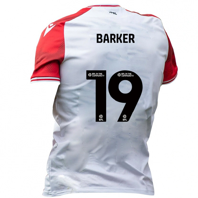 Danxen Dames Frankie Barker #19 Wit Rood Thuisshirt Thuistenue 2025/26 T-Shirt België