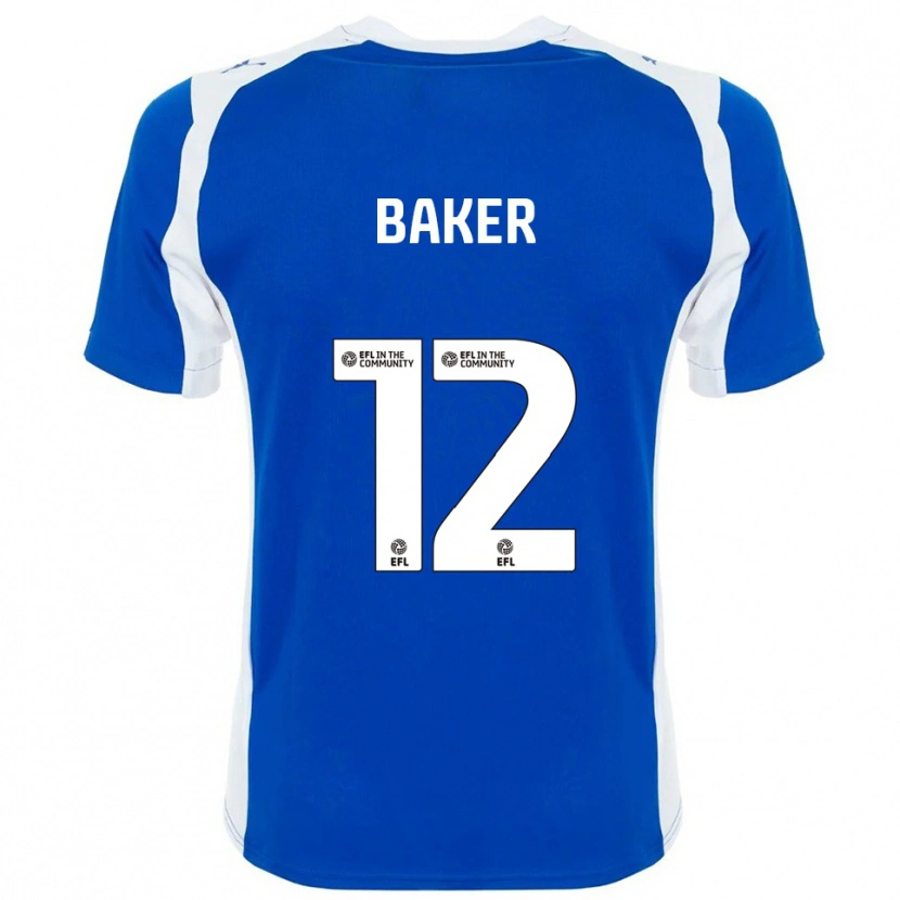 Danxen Dames Tegen Baker #12 Blauw Wit Thuisshirt Thuistenue 2025/26 T-Shirt België