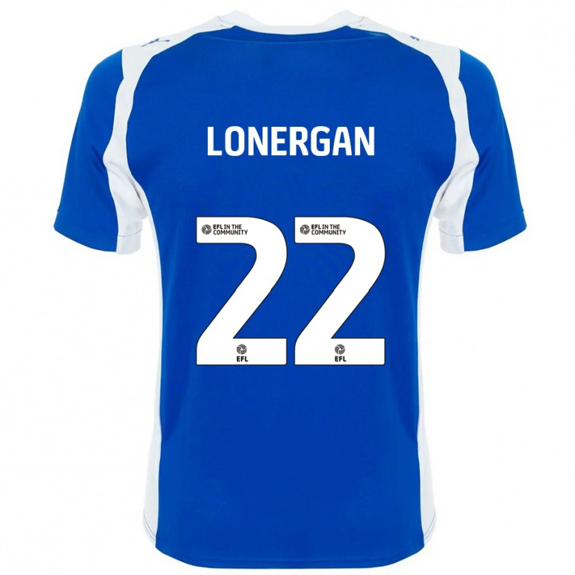 Danxen Dames Andy Lonergan #22 Blauw Wit Thuisshirt Thuistenue 2025/26 T-Shirt België