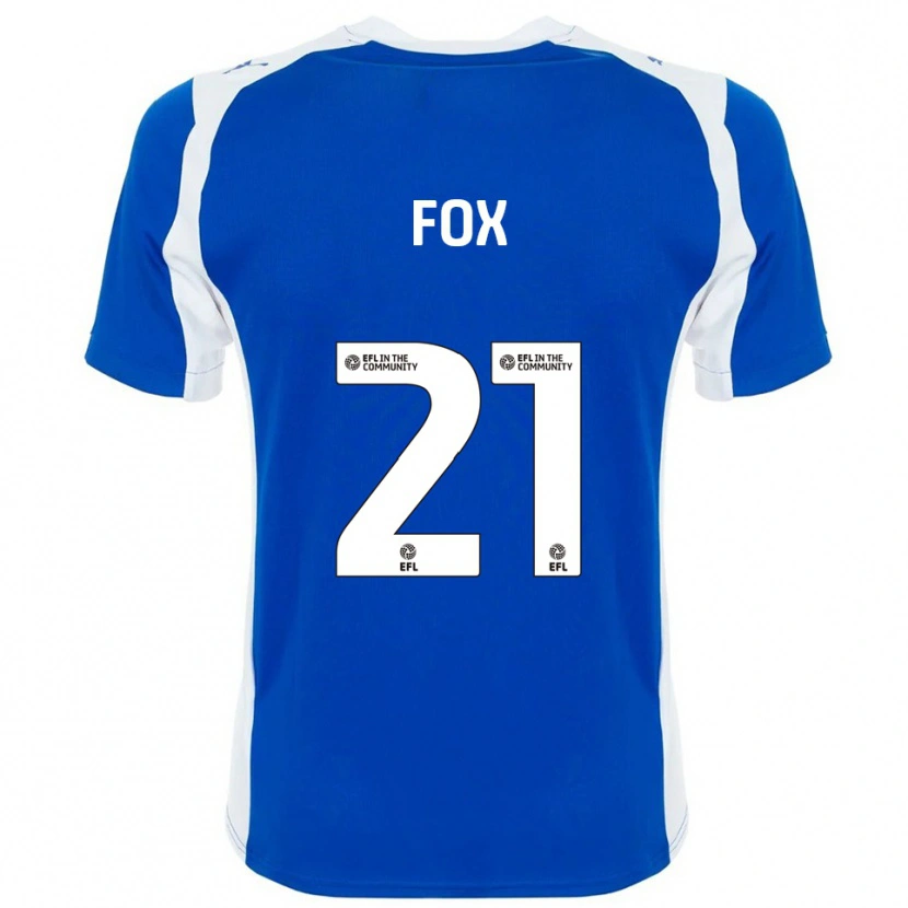 Danxen Dames Morgan Fox #21 Blauw Wit Thuisshirt Thuistenue 2025/26 T-Shirt België