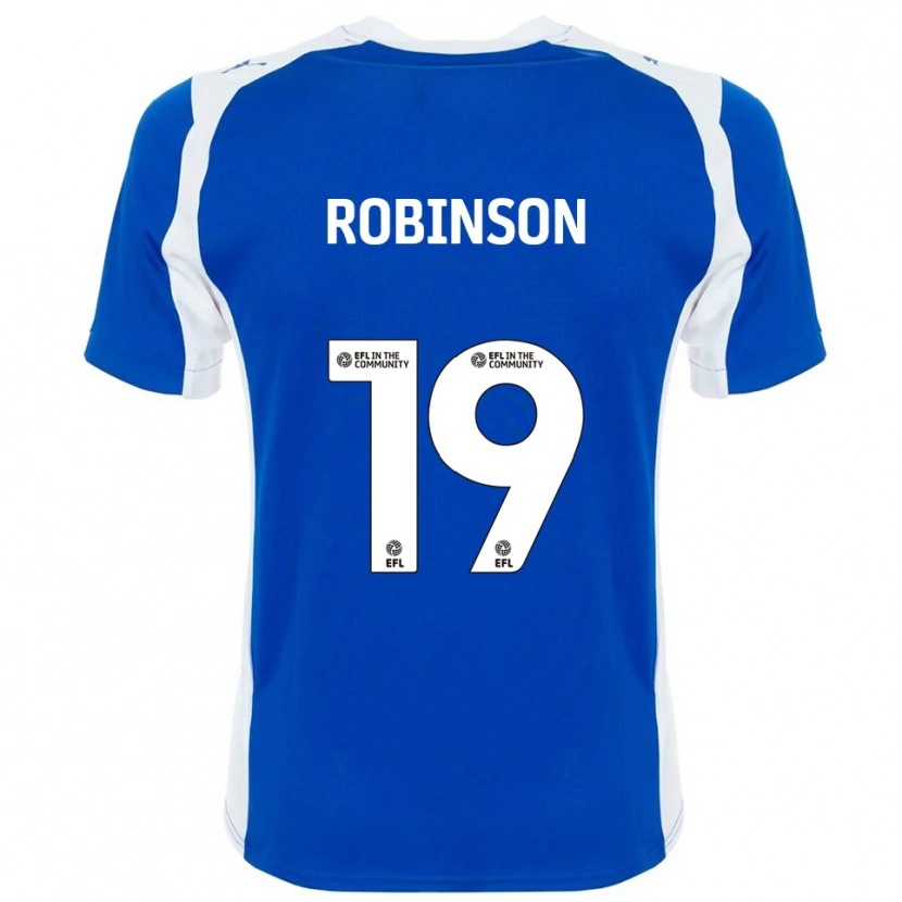 Danxen Dames Luke Robinson #19 Blauw Wit Thuisshirt Thuistenue 2025/26 T-Shirt België