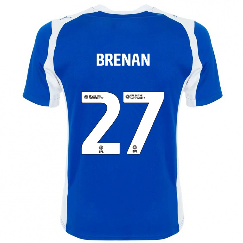 Danxen Dames Tobias Brenan #27 Blauw Wit Thuisshirt Thuistenue 2025/26 T-Shirt België