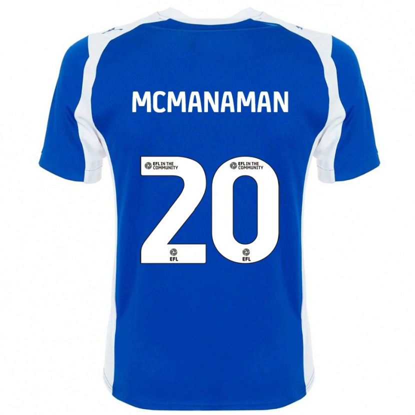 Danxen Dames Callum Mcmanaman #20 Blauw Wit Thuisshirt Thuistenue 2025/26 T-Shirt België