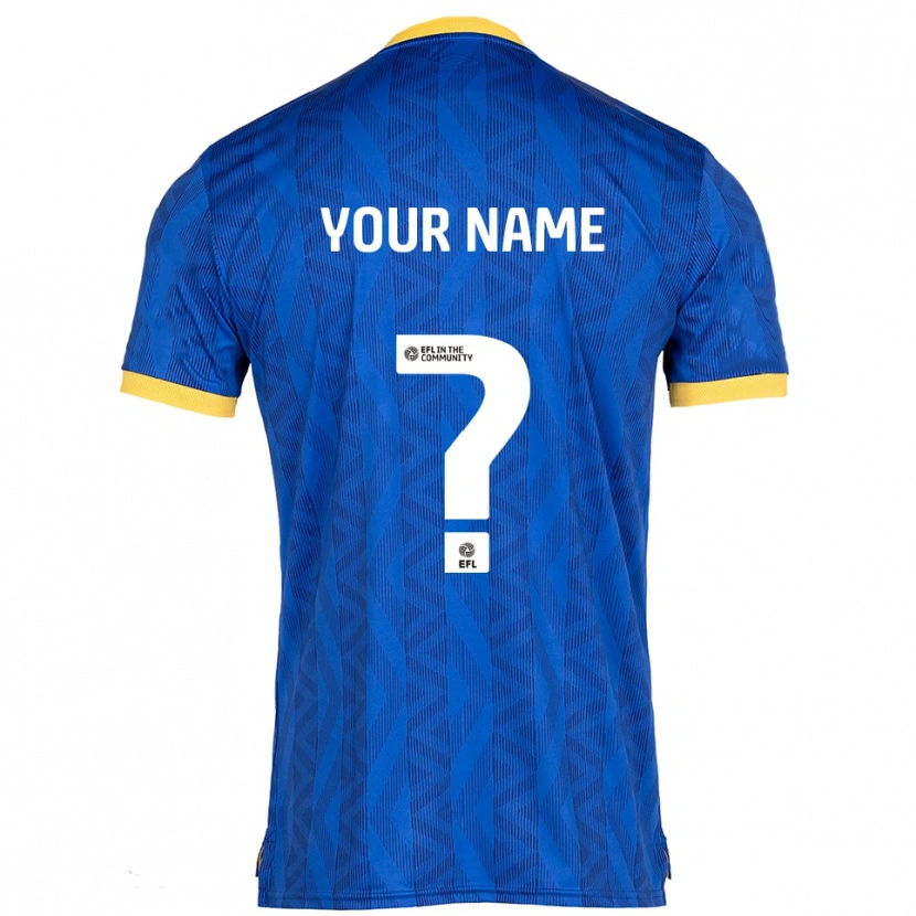 Danxen Dames Uw Naam #0 Marine Geel Thuisshirt Thuistenue 2025/26 T-Shirt België