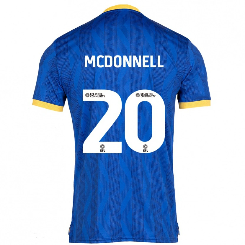 Danxen Dames Joe Mcdonnell #20 Marine Geel Thuisshirt Thuistenue 2025/26 T-Shirt België