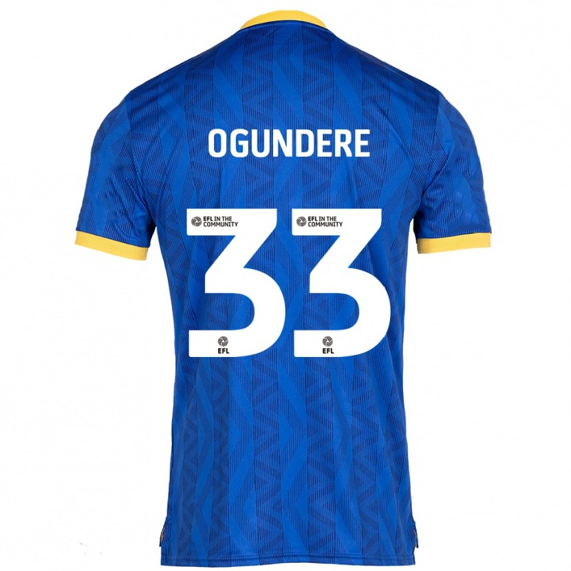 Danxen Dames Isaac Ogundere #33 Marine Geel Thuisshirt Thuistenue 2025/26 T-Shirt België