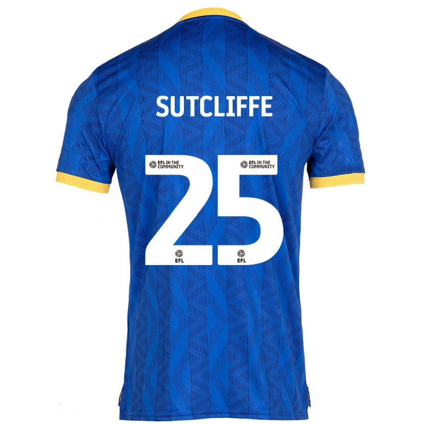 Danxen Dames Ethan Sutcliffe #25 Marine Geel Thuisshirt Thuistenue 2025/26 T-Shirt België