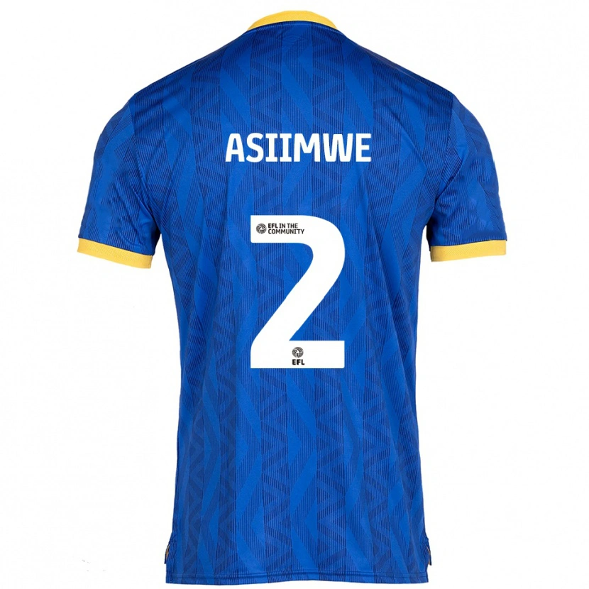 Danxen Dames Nathan Asiimwe #2 Marine Geel Thuisshirt Thuistenue 2025/26 T-Shirt België