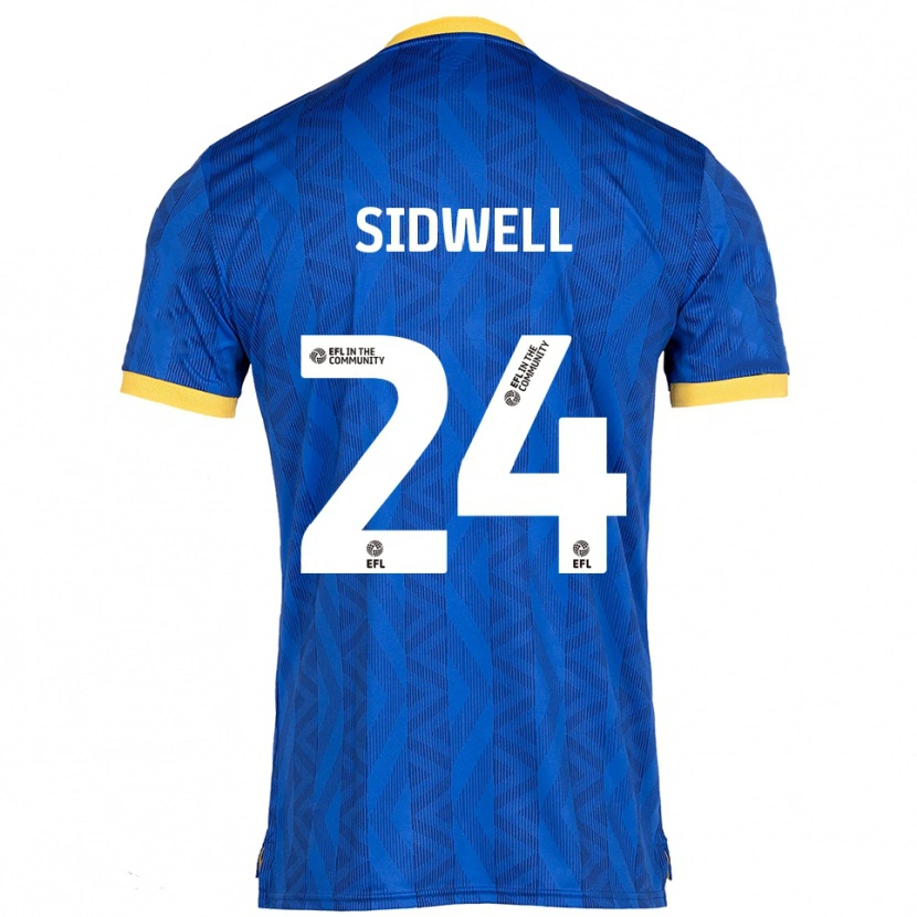Danxen Dames Harry Sidwell #24 Marine Geel Thuisshirt Thuistenue 2025/26 T-Shirt België