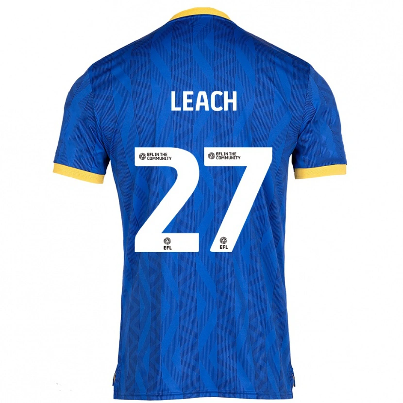 Danxen Dames Ed Leach #27 Marine Geel Thuisshirt Thuistenue 2025/26 T-Shirt België