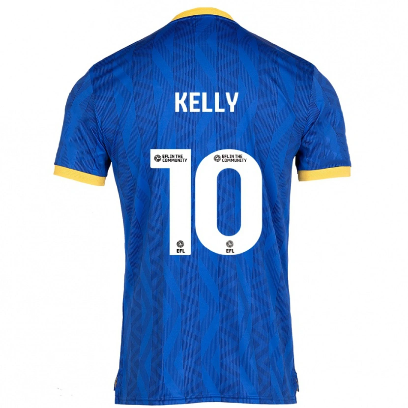 Danxen Dames Josh Kelly #10 Marine Geel Thuisshirt Thuistenue 2025/26 T-Shirt België