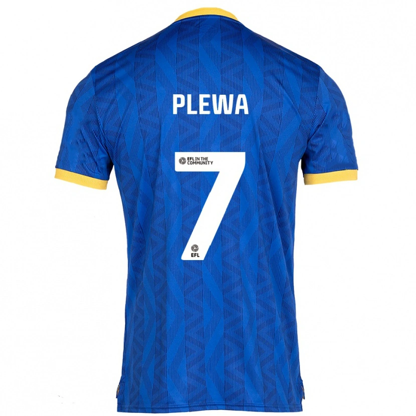 Danxen Dames Emma Plewa #7 Marine Geel Thuisshirt Thuistenue 2025/26 T-Shirt België