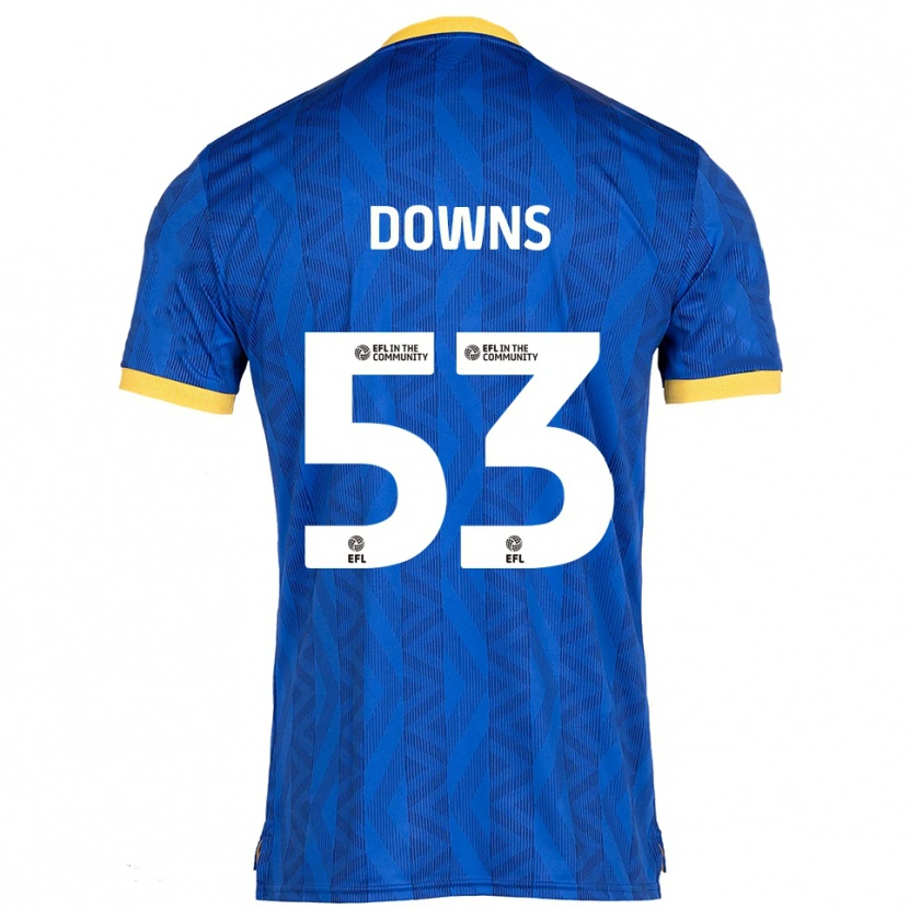 Danxen Dames Oliver Downs #53 Marine Geel Thuisshirt Thuistenue 2025/26 T-Shirt België