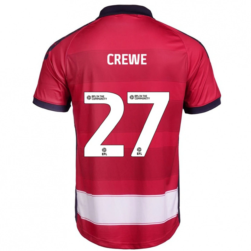 Danxen Dames Charlie Crew #27 Rood Wit Thuisshirt Thuistenue 2025/26 T-Shirt België