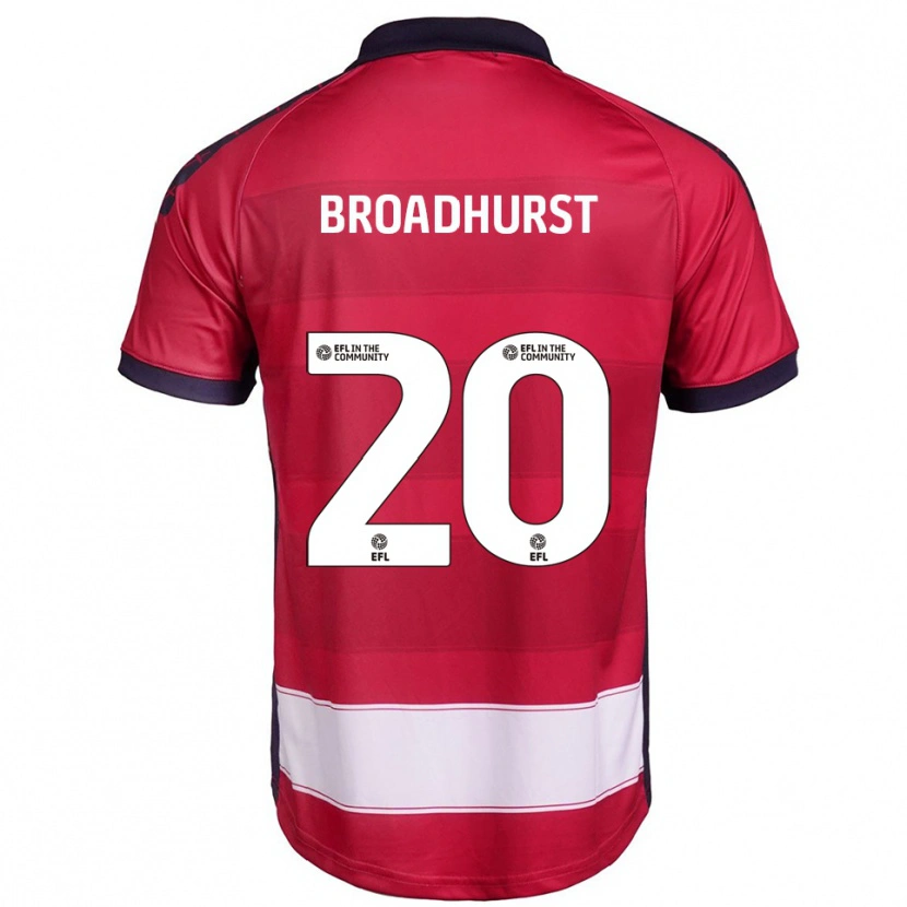Danxen Dames Lilli-Mae Broadhurst #20 Rood Wit Thuisshirt Thuistenue 2025/26 T-Shirt België