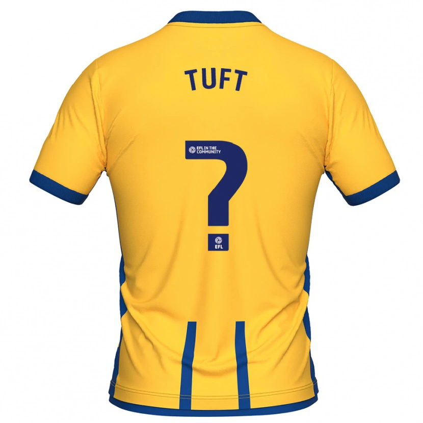 Danxen Dames Jacob Tuft #0 Geel Blauw Thuisshirt Thuistenue 2025/26 T-Shirt België