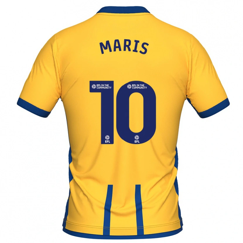 Danxen Dames George Maris #10 Geel Blauw Thuisshirt Thuistenue 2025/26 T-Shirt België