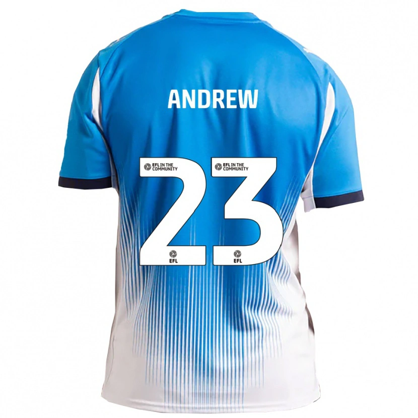 Danxen Dames Danny Andrew #23 Blauw Wit Thuisshirt Thuistenue 2025/26 T-Shirt België