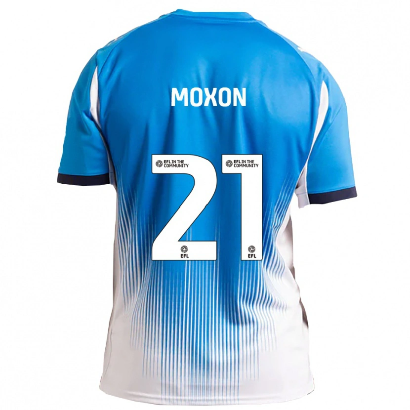 Danxen Dames Owen Moxon #21 Blauw Wit Thuisshirt Thuistenue 2025/26 T-Shirt België