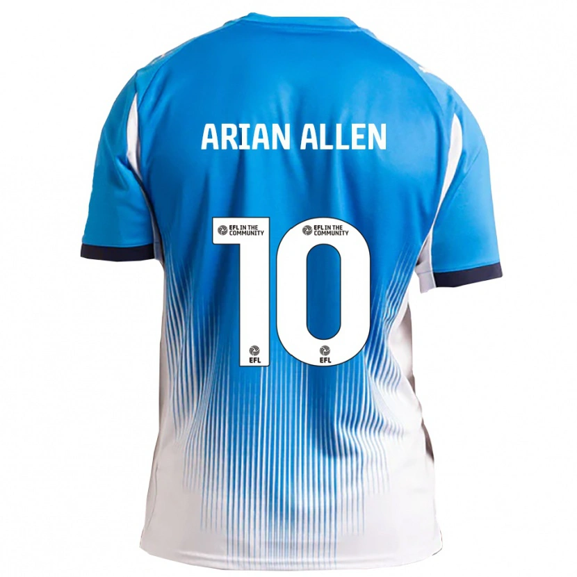 Danxen Dames Arian Allen #10 Blauw Wit Thuisshirt Thuistenue 2025/26 T-Shirt België