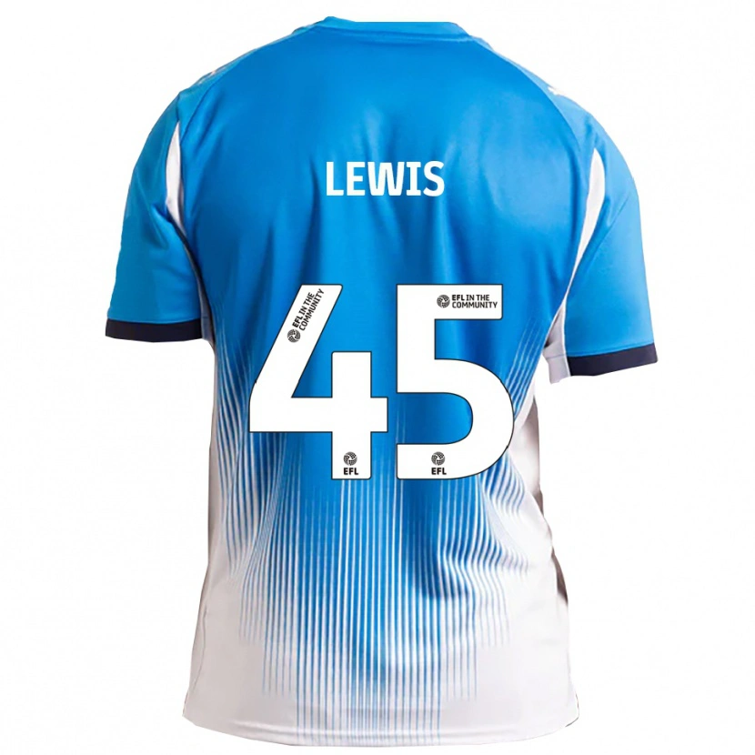 Danxen Dames Jake Lewis #45 Blauw Wit Thuisshirt Thuistenue 2025/26 T-Shirt België