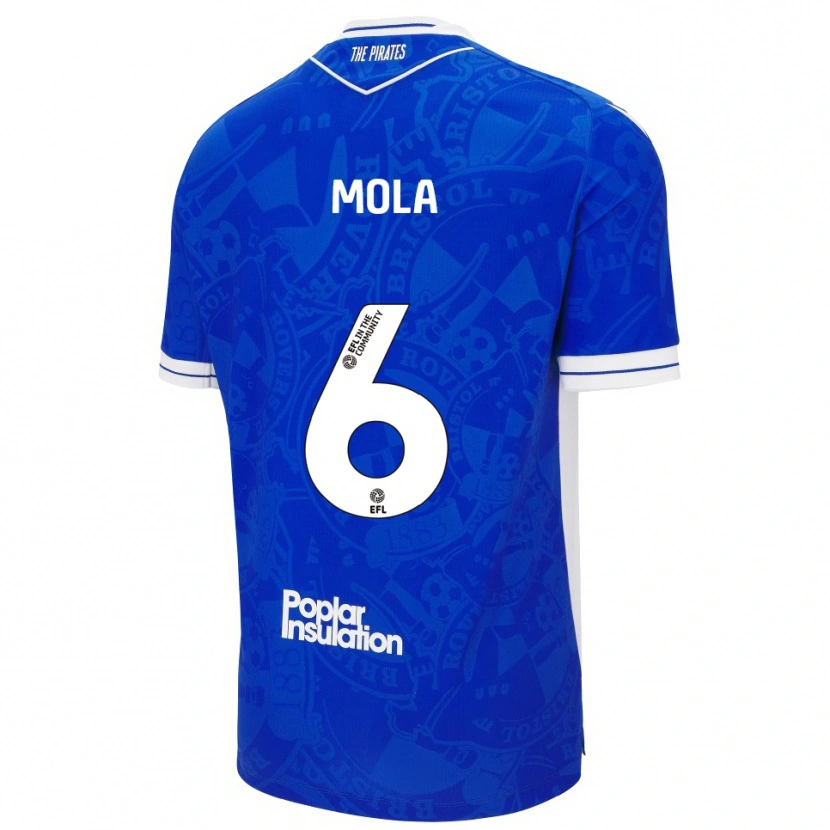 Danxen Dames Clinton Mola #6 Blauw Wit Thuisshirt Thuistenue 2025/26 T-Shirt België