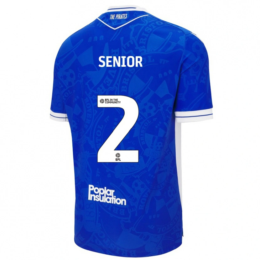 Danxen Dames Joel Senior #2 Blauw Wit Thuisshirt Thuistenue 2025/26 T-Shirt België